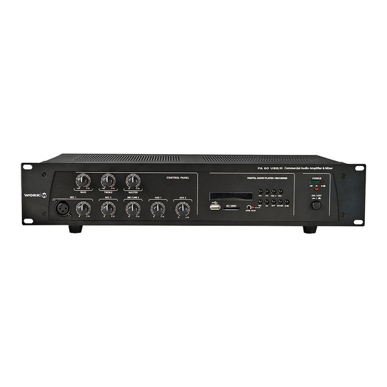 Work Pro PA 60 USB/R User Manual