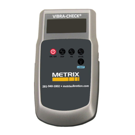 Metrix VIBRA-CHECK VM2800 Installation Manual