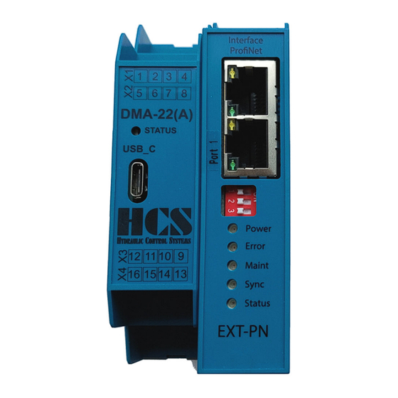 HCS DMA-22 A Series Manual