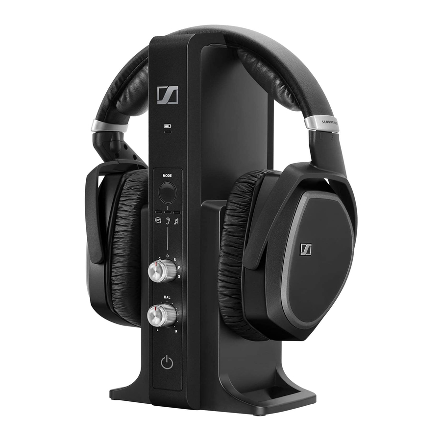 Sennheiser RS 195, RS 195-U, TR 195, HDR 195 Manual