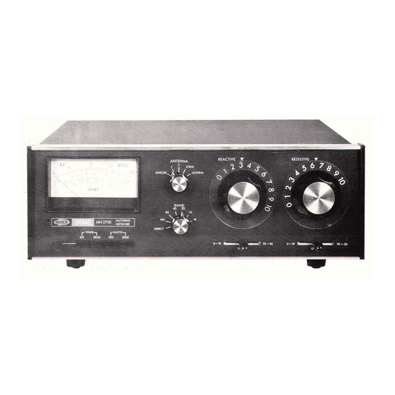DRAKE MN2700 Instruction Manual
