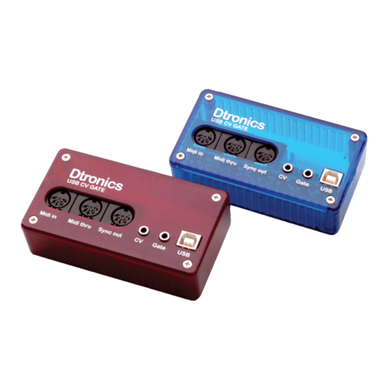 DTronics MS-USB Manual