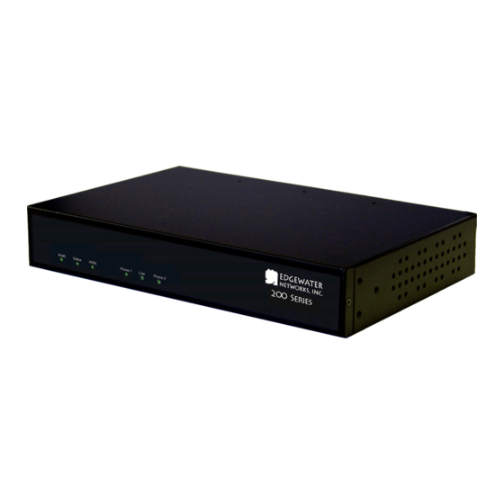 Edgewater Networks 200AE2 Quick Start Manual