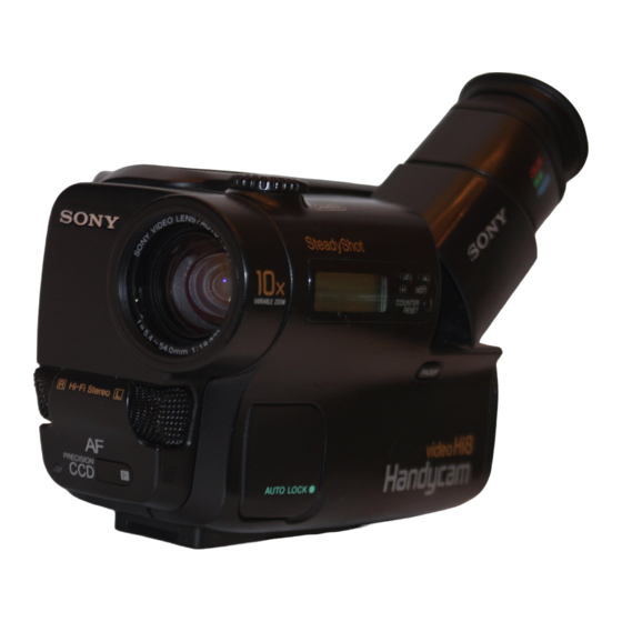 Sony video Hi8 Handycam CCD-TR500 Operation Manual