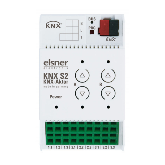 elsner elektronik KNX S2 Technical Specifications And Installation Instructions