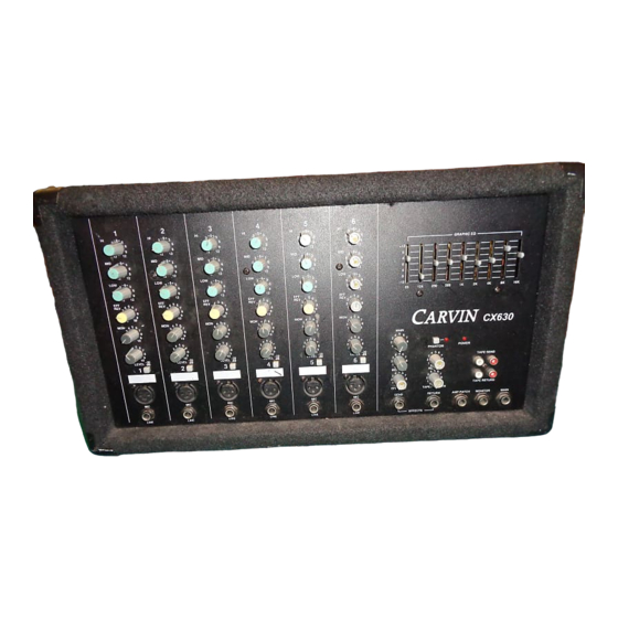 CARVIN CX420 Operation Manual