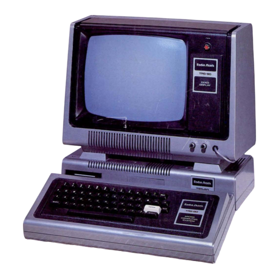 Radio Shack TRS-80 Technical Service Data