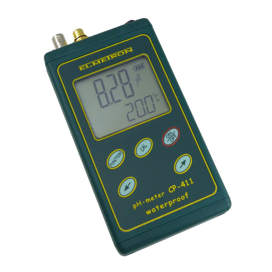 ELMETRON CP-411 User Manual
