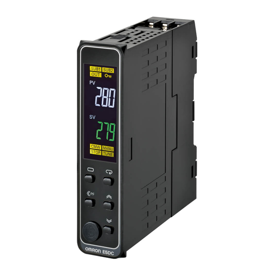 Omron E5DC Instruction Manual