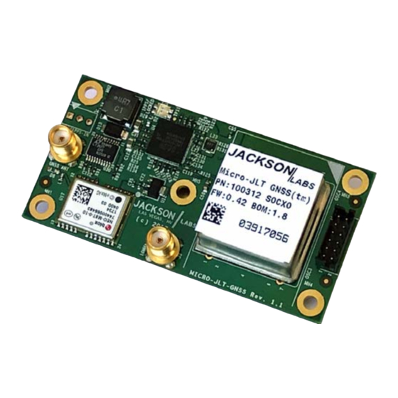 Jackson Labs Micro-JLT GNSS Manuals