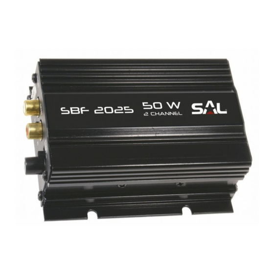 Somogyi Elektronic SAL SBF 2025 Instruction Manual