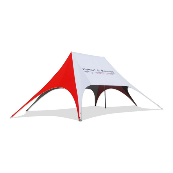 Extreme marquees 16.5m x 10.5m DOUBLE POLE STAR SHADE Installation Instructions Manual
