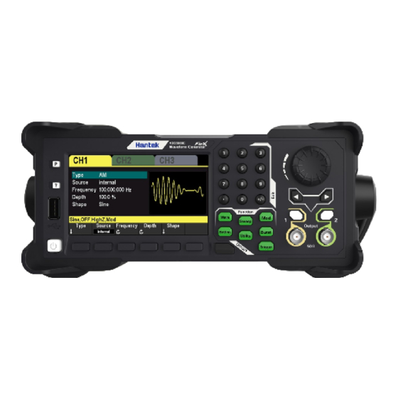 Hantek HDG3000C Series User Manual