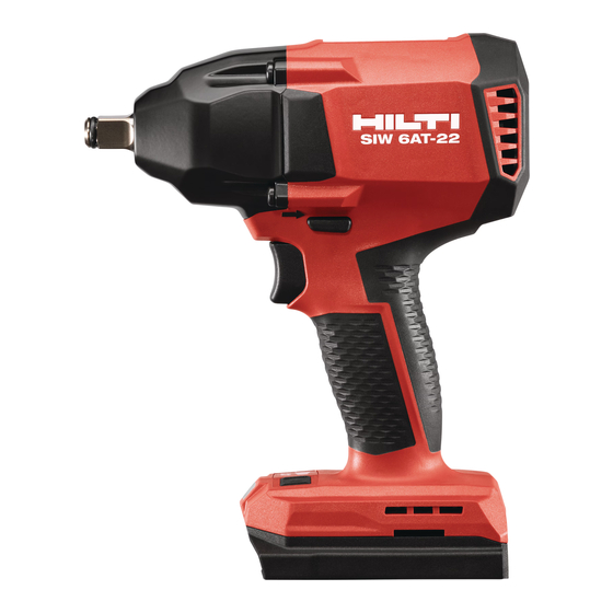 Hilti NURON SIW 6AT-22 Manual