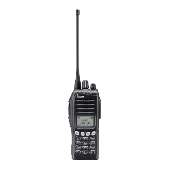 Icom IC-F3161DT Instruction Manual