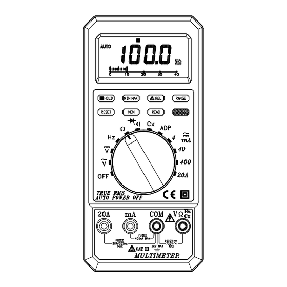 TES -2620 Instruction Manual