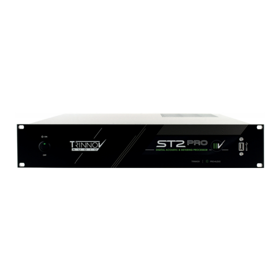 Trinnov Audio ST2 Pro Reference Manual