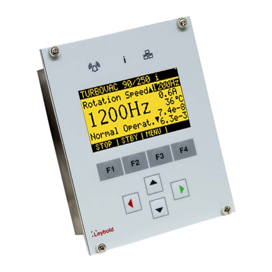 LEYBOLD TURBO.CONTROL i Brief Instructions