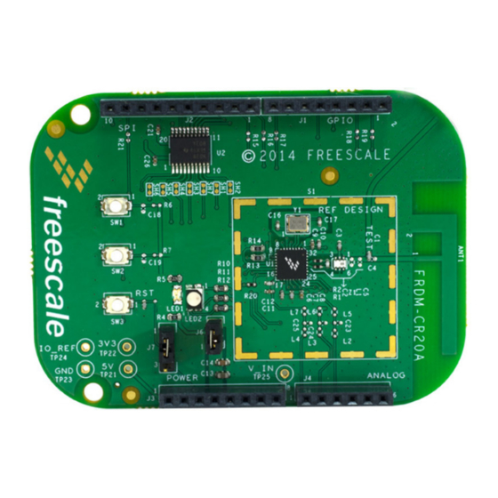 NXP Semiconductors Freescale FRDM-CR20A User Manual