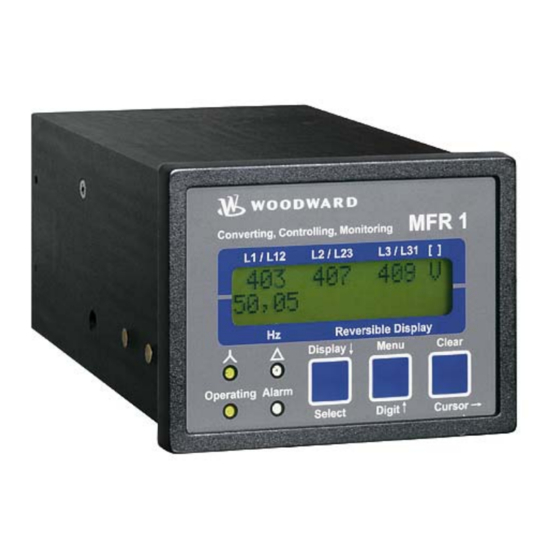 Woodward MFR 13 Series Manual