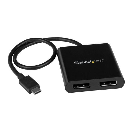 StarTech.com MSTCDP122DP Quick Start Manual