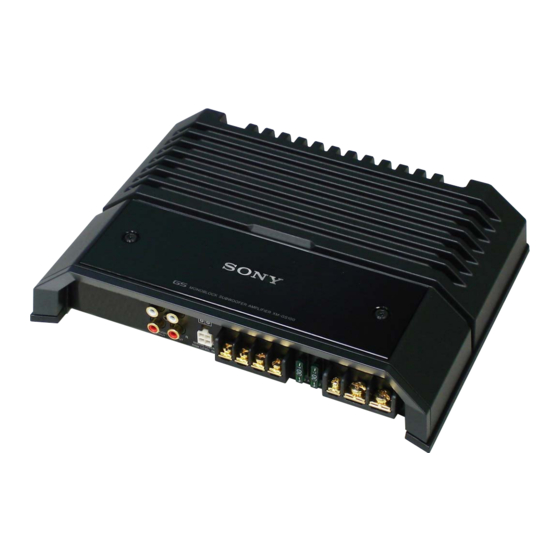 Sony XM-GS100 Specifications