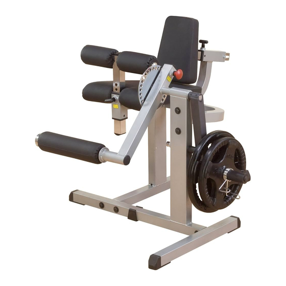 Body Solid GCEC-340 Assembly & Instruction Manual