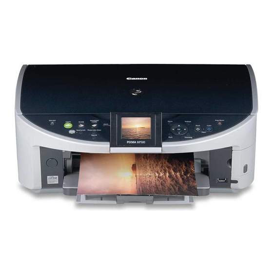 Canon PIXMA MP500 User Manual