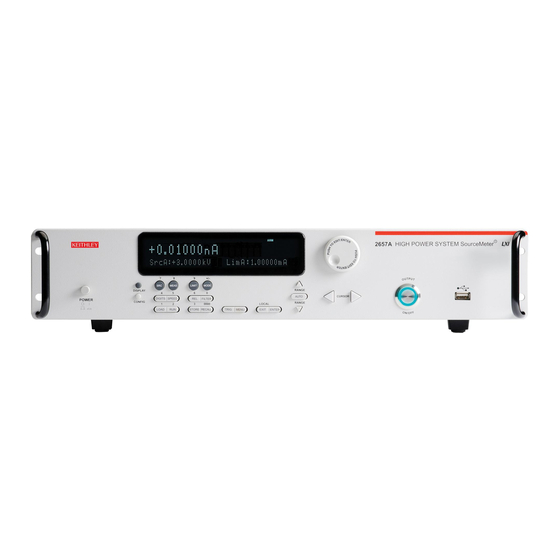 Keithley 2657A Reference Manual