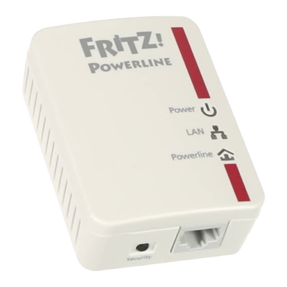 AVM FRITZ!Powerline 510E Set Installation And Operation Manual