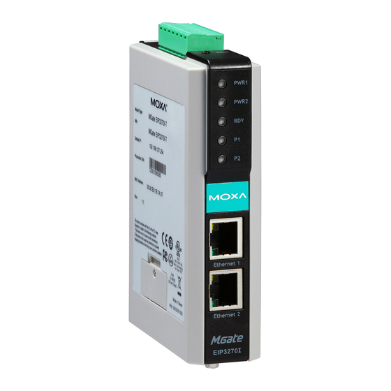 Moxa Technologies MGate EIP3000 User Manual