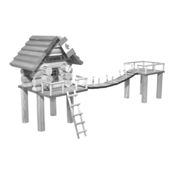LOG CABIN TOYS CANYON SUSPENSION BRIDGE Instructions