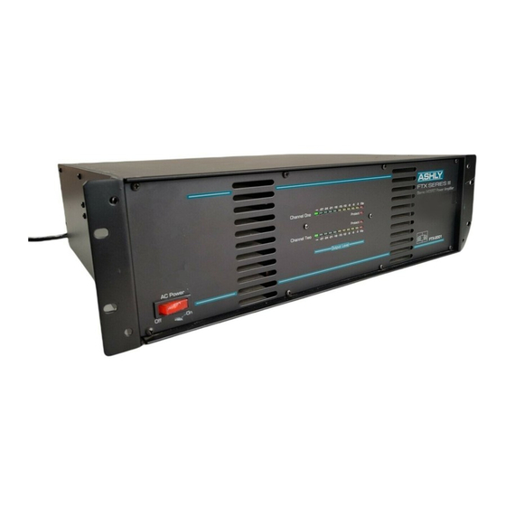 Ashly CFT-1800 Operating Manual