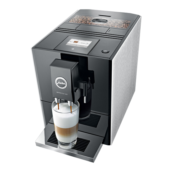 Jura IMPRESSA A9 One Touch Instructions For Use Manual