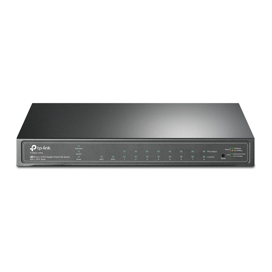 TP-Link T1500G-10PS Installation Manual