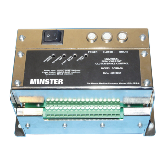 Minster SCRB-68 Manual