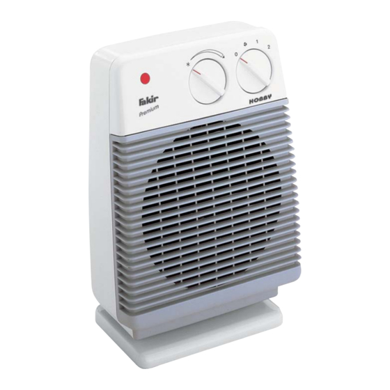 Fakir Premium Hobby Electric Fan Heater Manuals