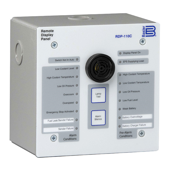 Basler RDP-110C Manuals