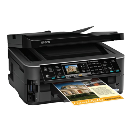 Epson WorkForce 645 Specifications