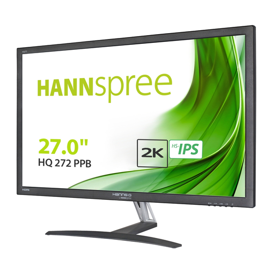 HANNspree HANNS.G HQ272PPB Manuals