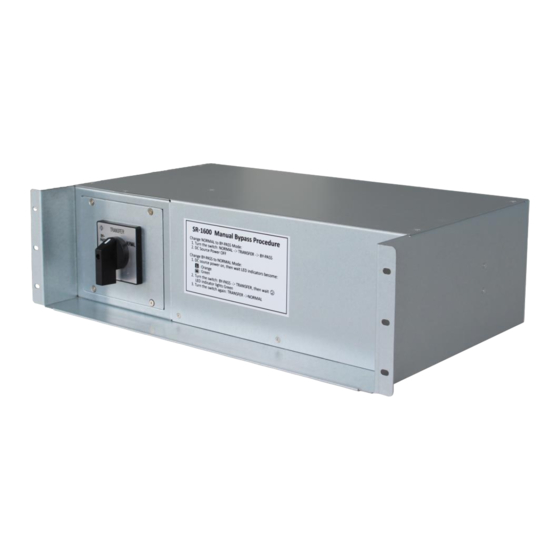 Cotek SR-1600 Plus MBS Manuals