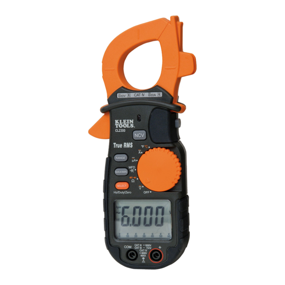 Klein Tools CL2300 Manuals
