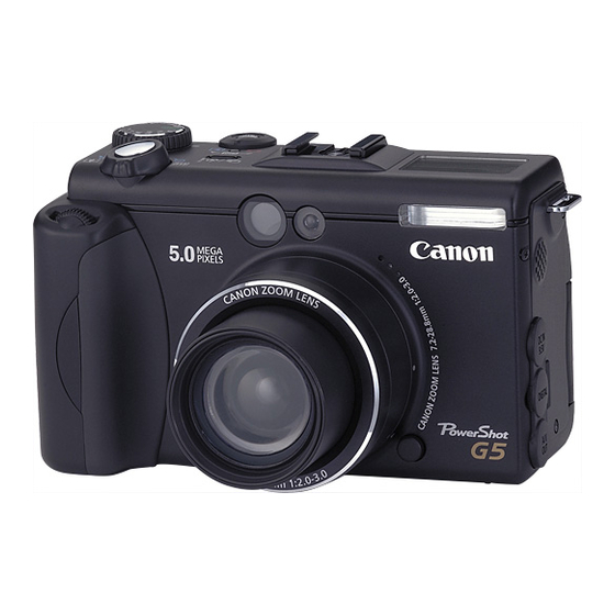 Canon PowerShot G5 Parts Catalog