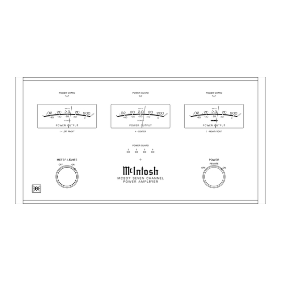 McIntosh MC207 Service Manual