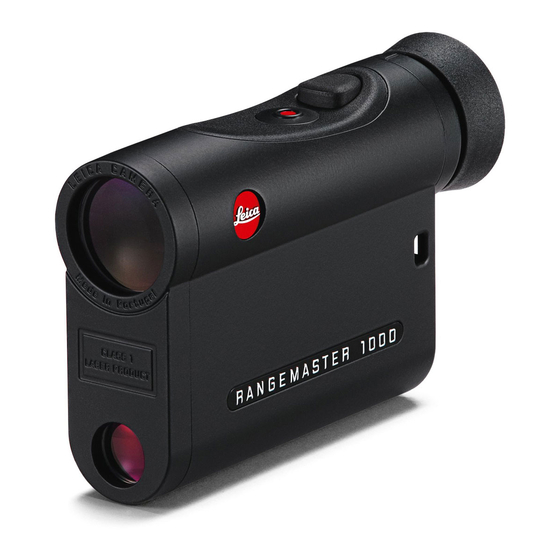 Leica RANGEMASTER CRF 1000-R Instructions Manual