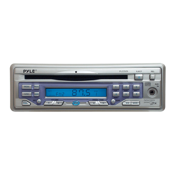 Pyle PLCD29 Owner's Manual