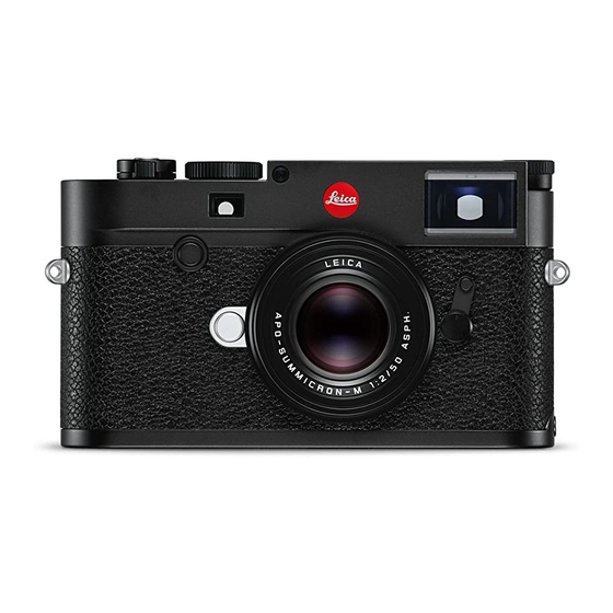 Leica M 10 Instructions Manual