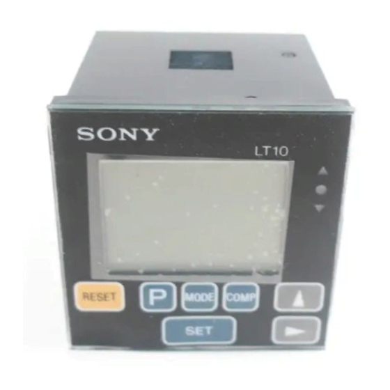 Sony LT10 Series Manual