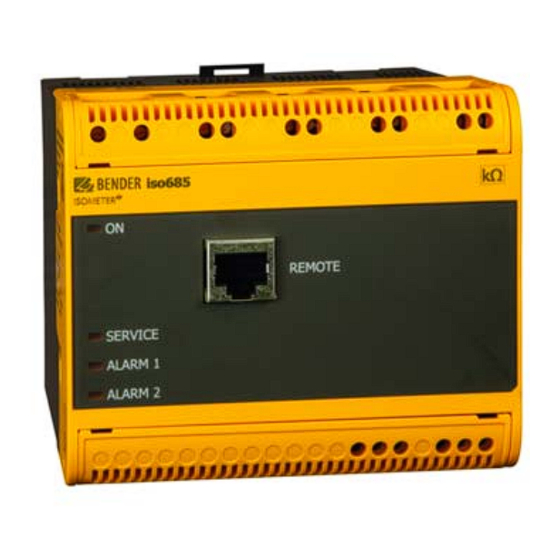 Bender ISOMETER iso685W-D Manual