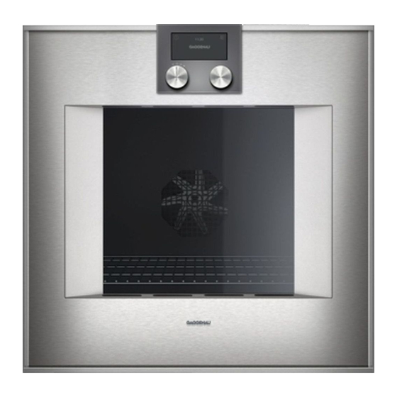 User Manuals: Gaggenau BM 451 710 Combi-Microwave Oven